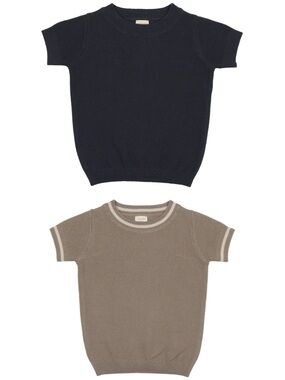 2 pc set Analogie Lil Legs Crewneck Sweaters 
Short Sleeve Sweaters Tops Lot
